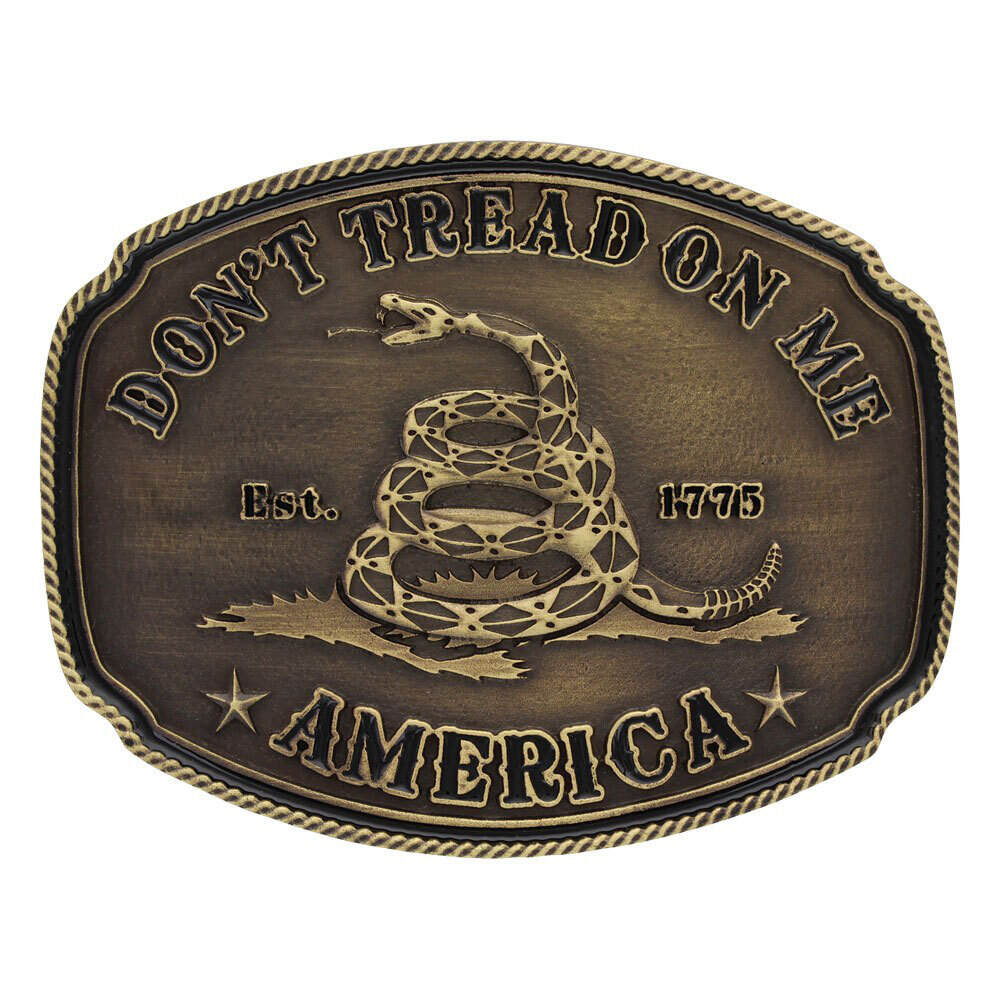Montana Attitude Belt Buckle "Don't Tread On Me" A515C