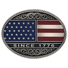 Load image into Gallery viewer, Montana Attitude Belt Buckle &quot;1776 Oval&quot; A867
