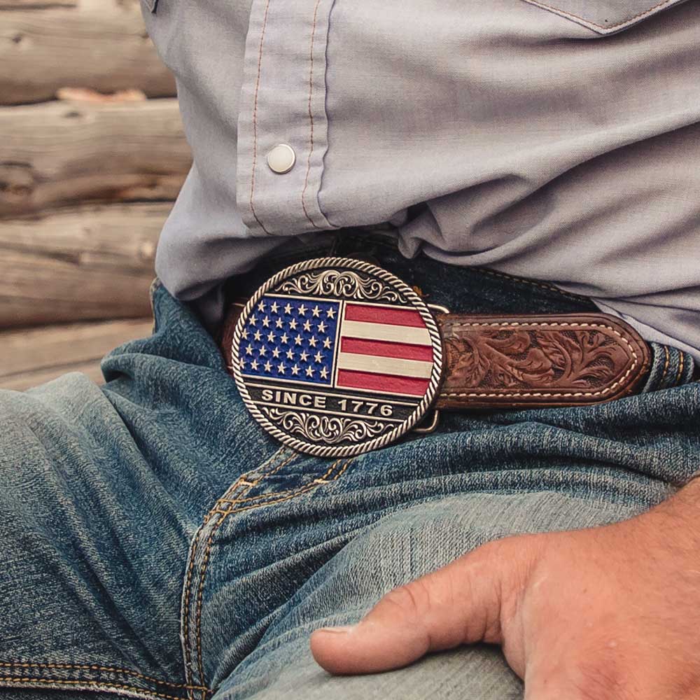 Montana Attitude Belt Buckle "1776 Oval" A867