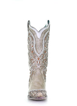 Cargar imagen en el visor de la galería, Corral Women&#39;s Boot Snip Toe A3837 White Inlay &amp; Embroidery

