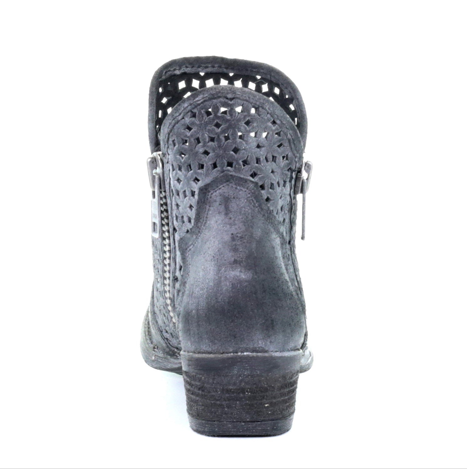 Circle G Women's Cutout Short Boot Q5059 - Grey