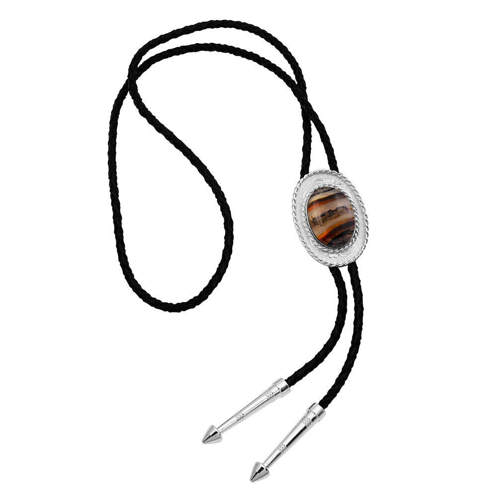 Montana No Two The Same Agate Bolo Tie BT46AG