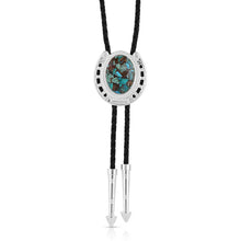 Load image into Gallery viewer, Montana The Pioneer&#39;s Turquoise Bolo Tie BT5150
