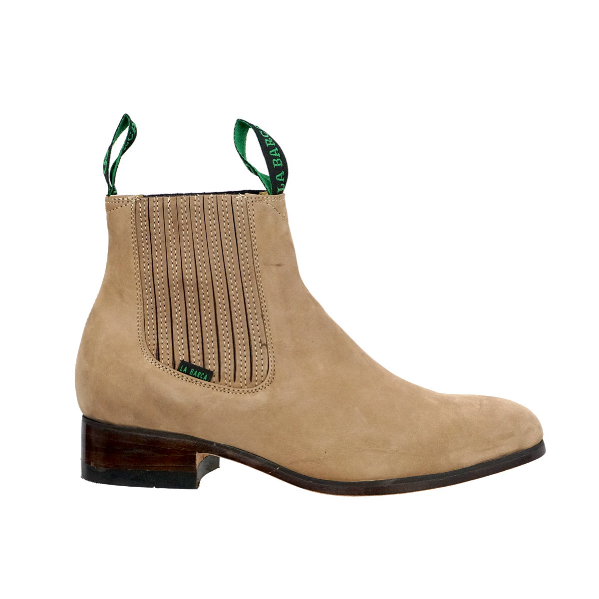 Botin Charro La Barca Nobuck - Camel