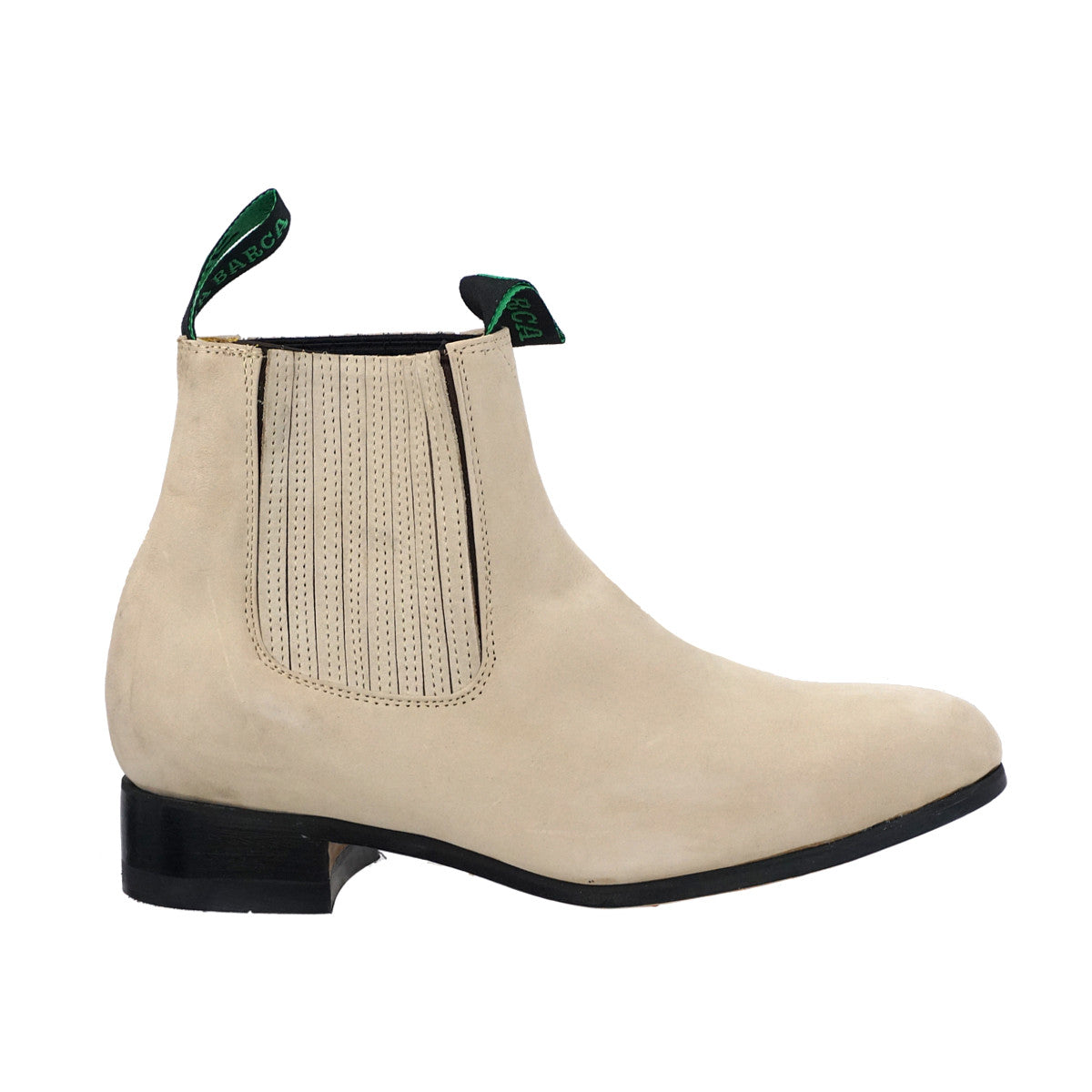 Botin Charro La Barca Nobuck - Hueso