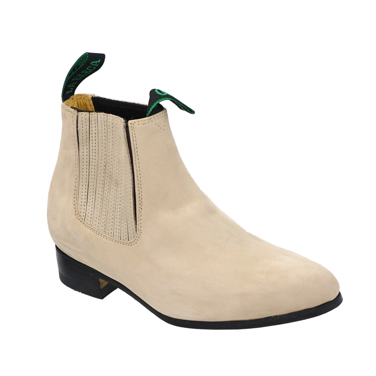 Botin Charro La Barca Nobuck - Hueso