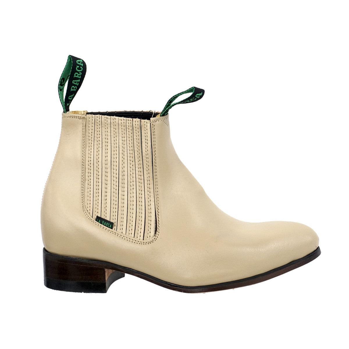 Botin Charro La Barca Piel - Arena