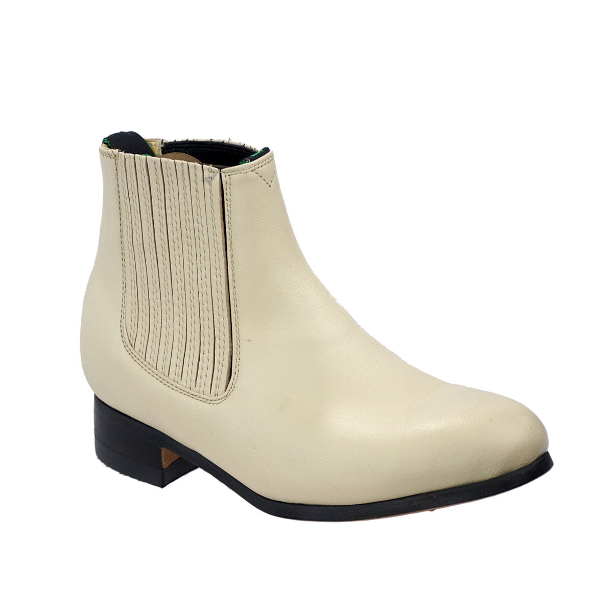 Botin Charro La Barca Piel - Hueso