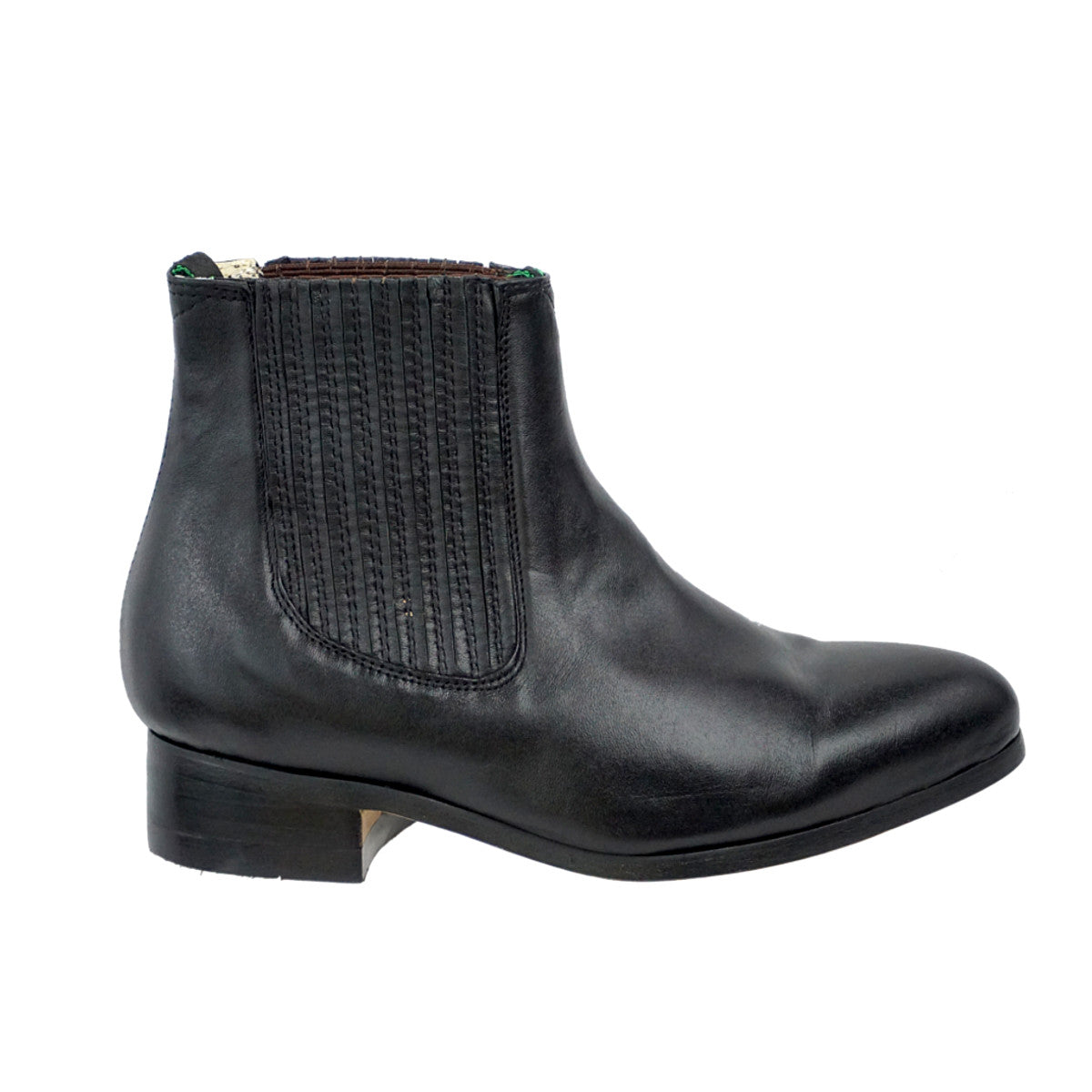 Botin Charro La Barca Piel - Negro
