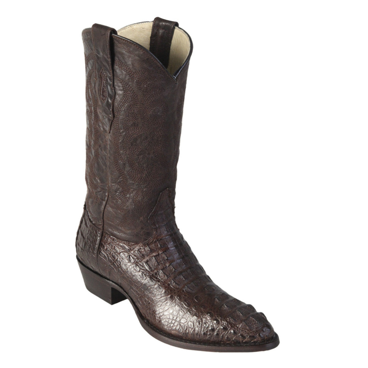 Los Altos Boots 600205 Medium R-Toe Caiman Hornback