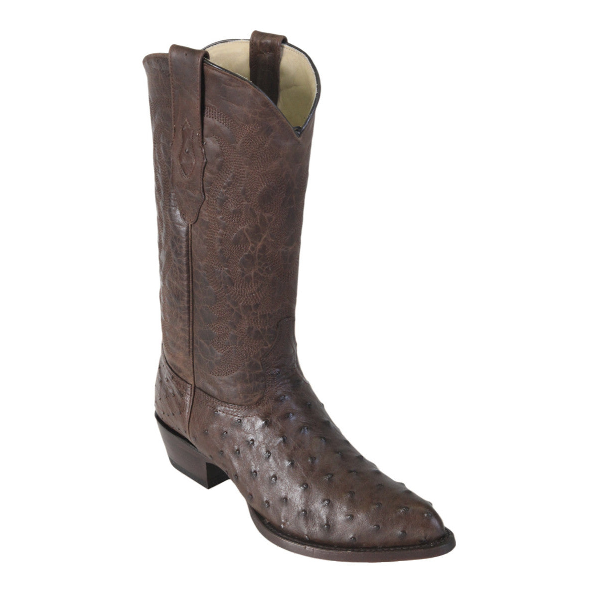 Los Altos Boots J-Toe Ostrich 990307 - Brown
