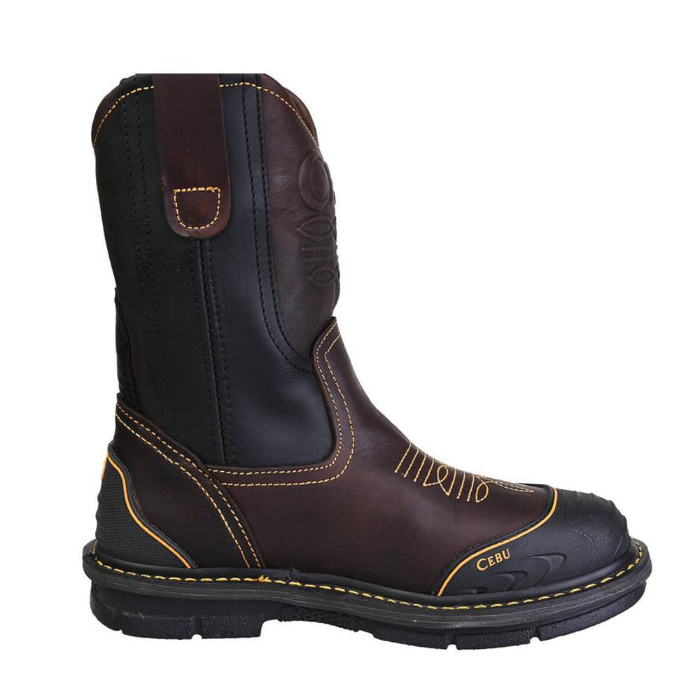 Cebu Work Boot A/Farmer w/Steel Toe - Brown