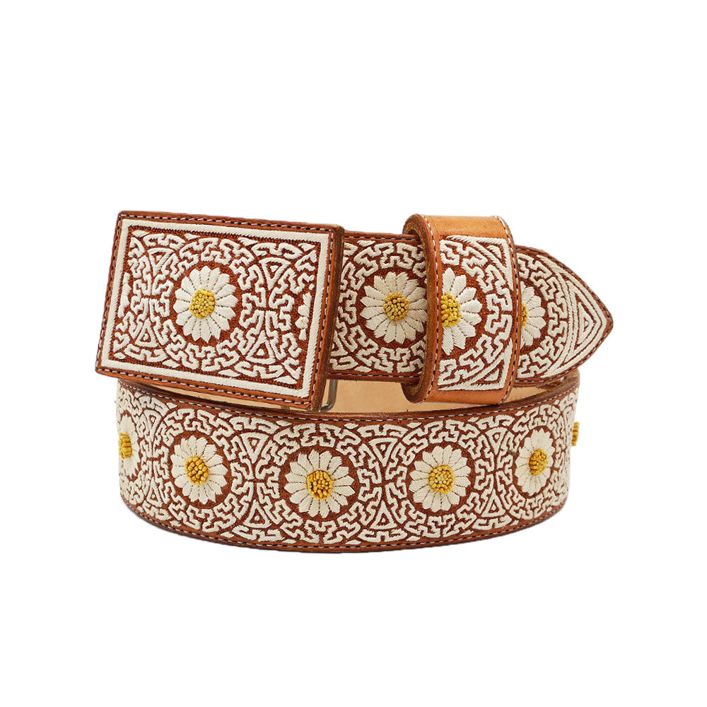 Cinto Piteado con Flores - Miel