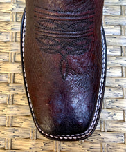 Load image into Gallery viewer, Bota Cuadra Wide Square Toe Smooth Ostrich 3Z01AB - Black Cherry
