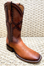 Load image into Gallery viewer, Bota Cuadra Wide Square Toe Smooth Ostrich 3Z01AB - Flame Miel
