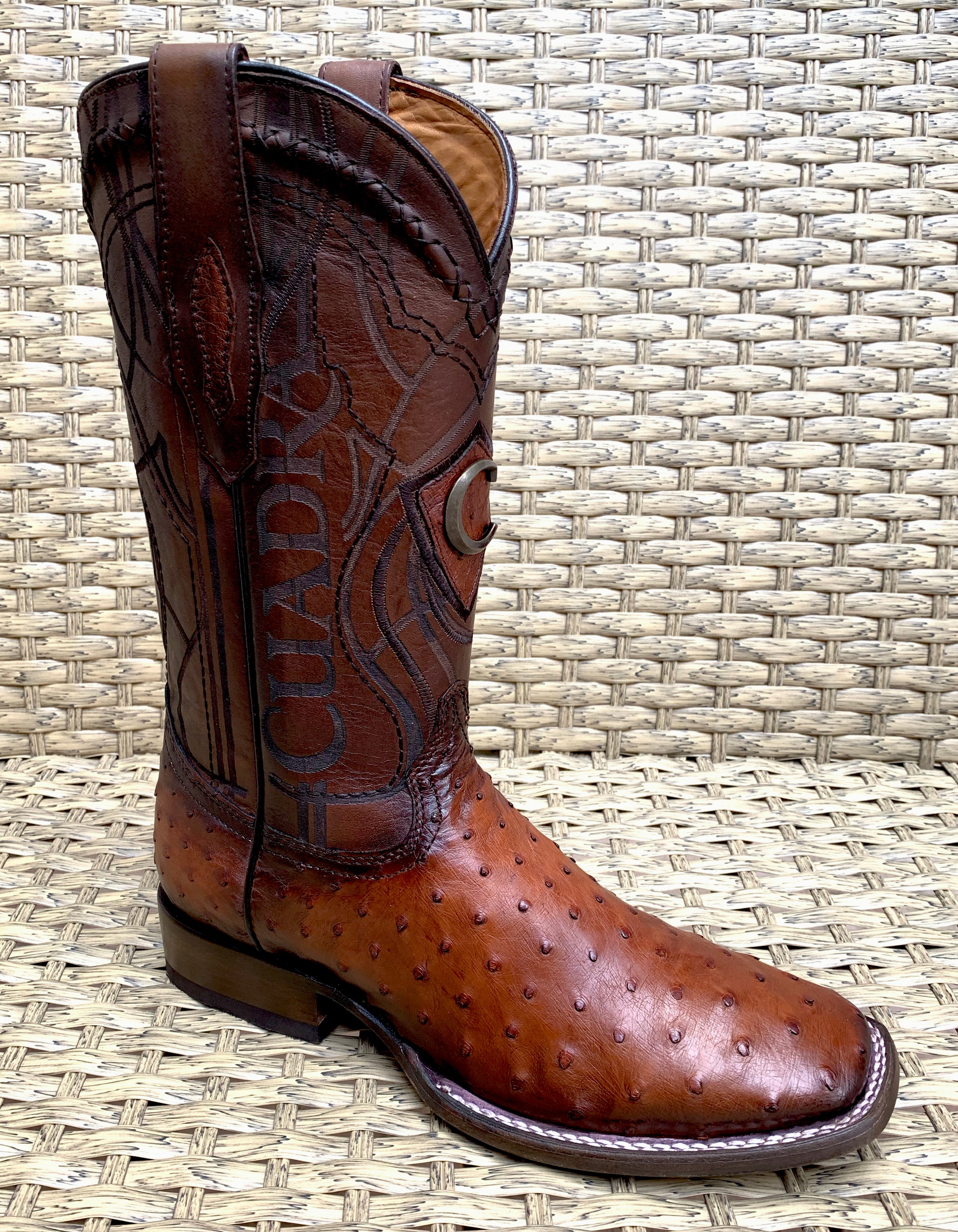 Cuadra Men’s Ostrich Square Toe CU457 - Moroni Castaño