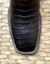Load image into Gallery viewer, Bota Cuadra Wide Square Toe Fuscus Caiman Belly 3Z1OFY - Black
