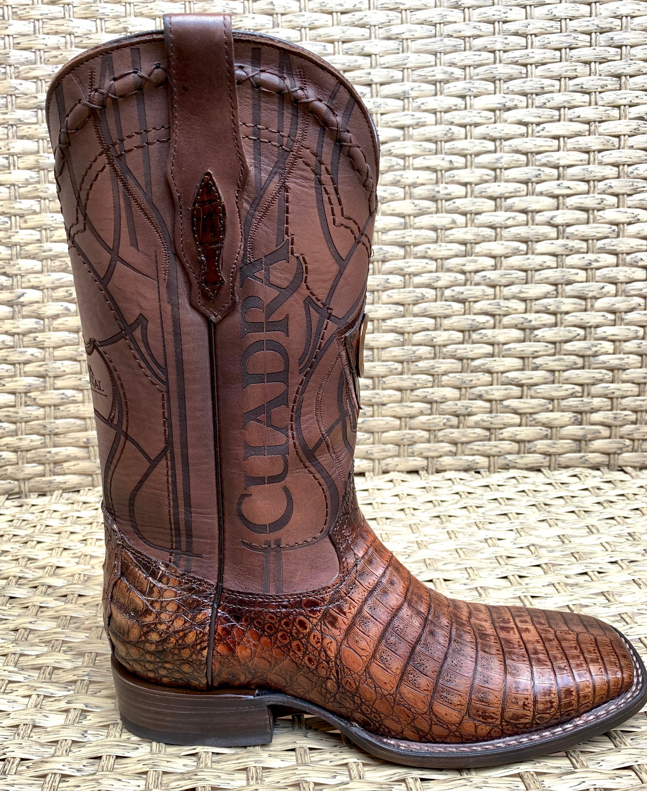 Cuadra Men’s Fuscus Caiman Belly Square Toe CU620 - Porto Maple