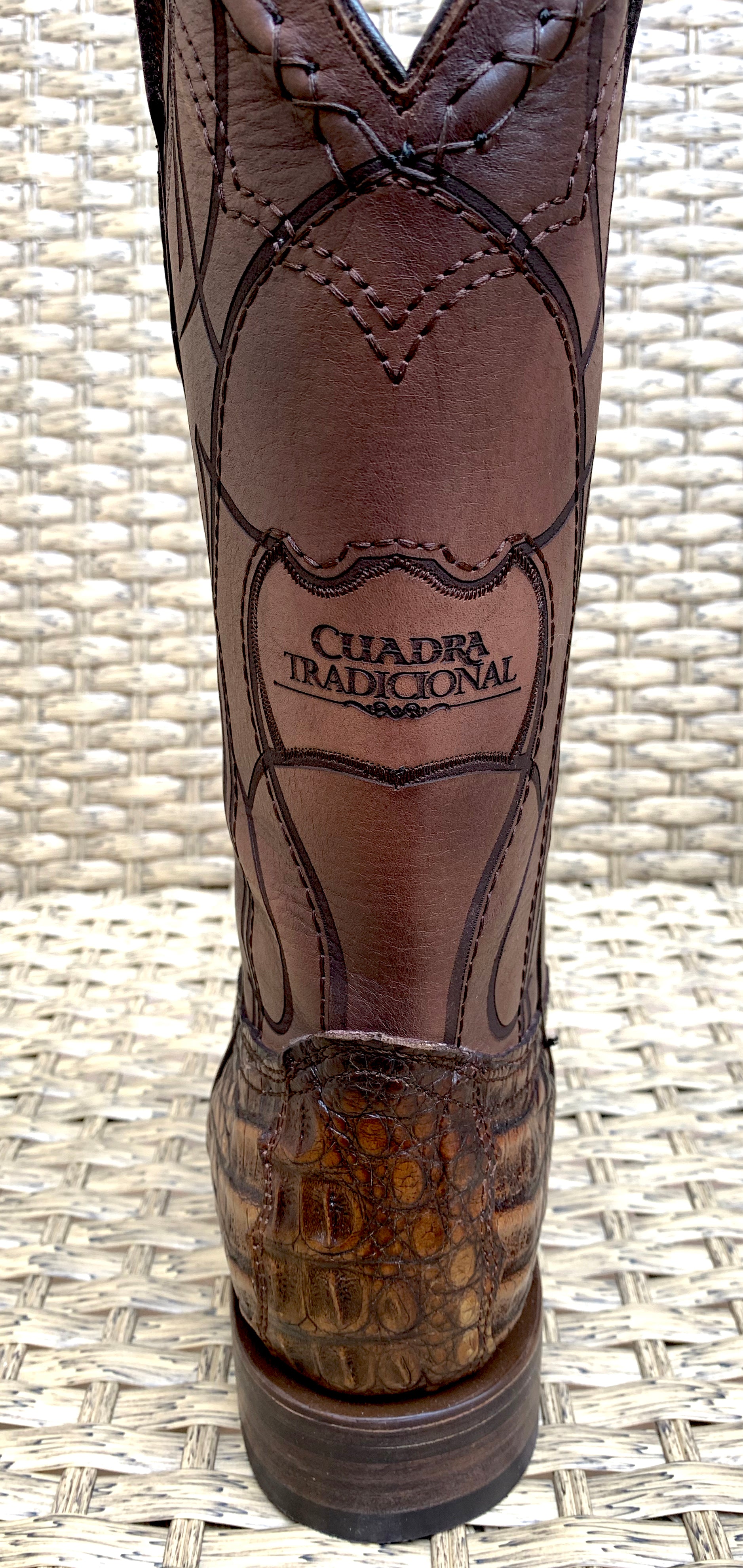 Cuadra Men’s Fuscus Caiman Belly Square Toe CU620 - Porto Maple