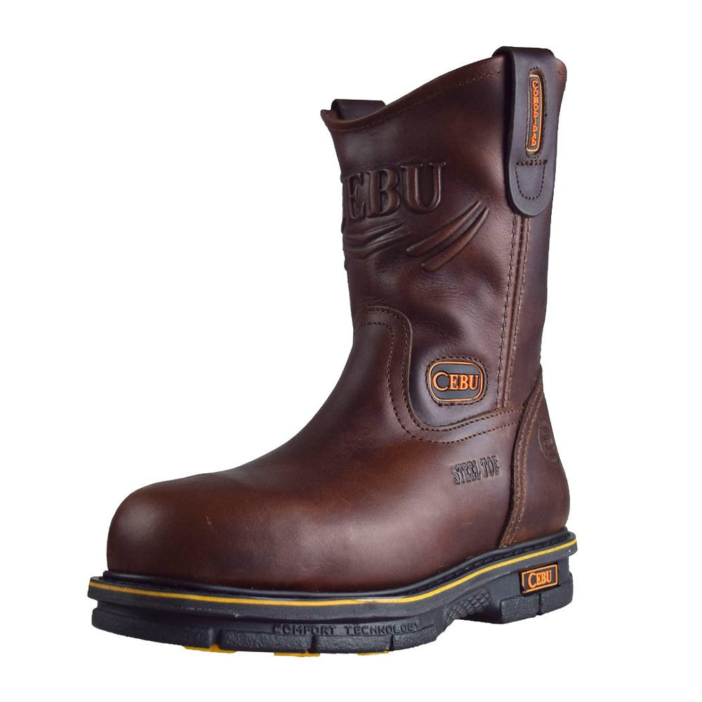 Cebu Work Boot A/Max w/Steel Toe - Brown