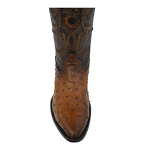 Cargar imagen en el visor de la galería, Bota Cuadra Oval Ostrich 2C41A1 - Flame Miel
