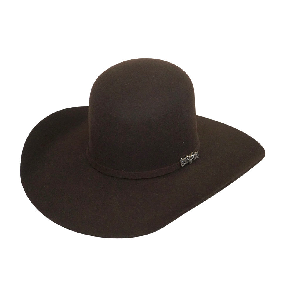 Cuernos Chuecos 3x "Open Crown" Felt Hat - Brown