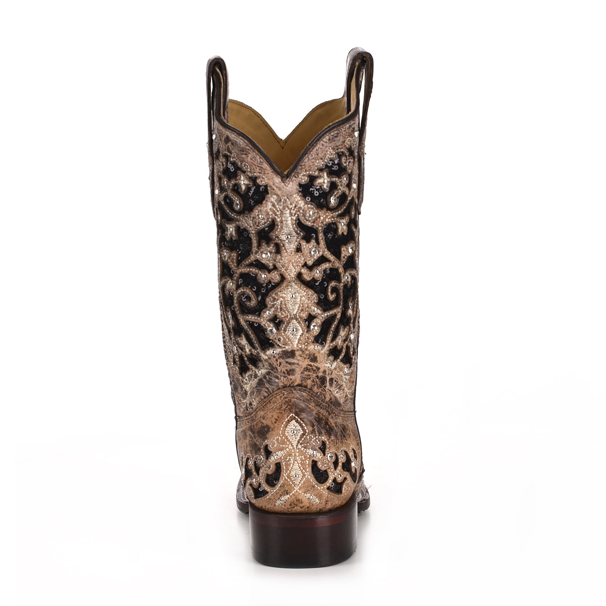 Corral Women's Boots Square Toe A3648 Flower Embroidery