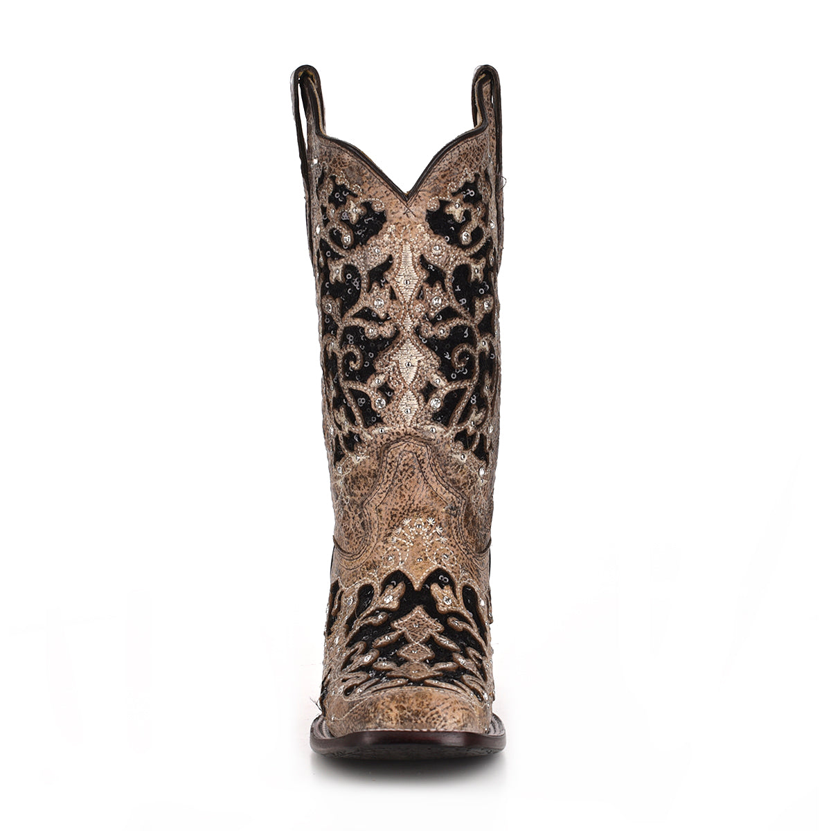 Corral Women's Boots Square Toe A3648 Flower Embroidery