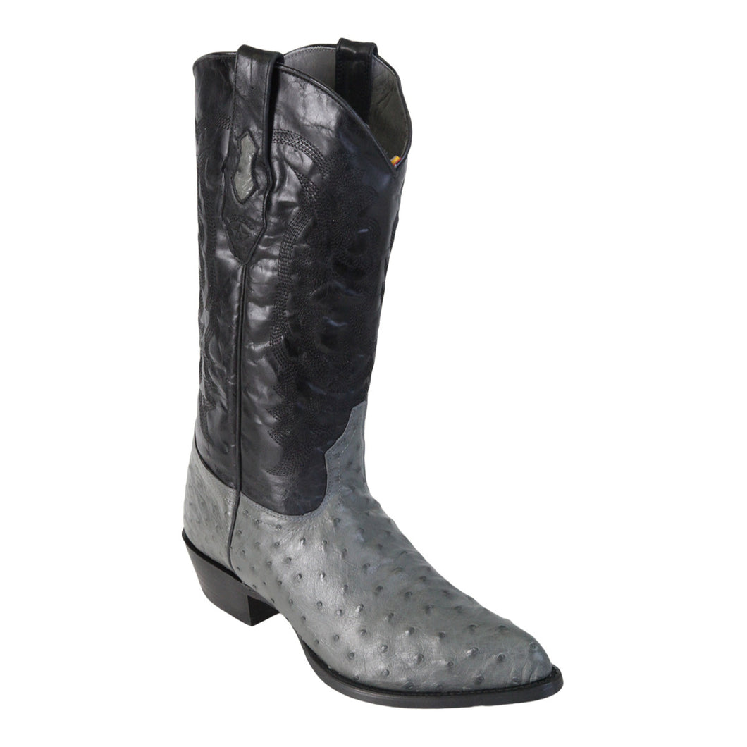 Los Altos Boots 990309 J-Toe Ostrich - Gray