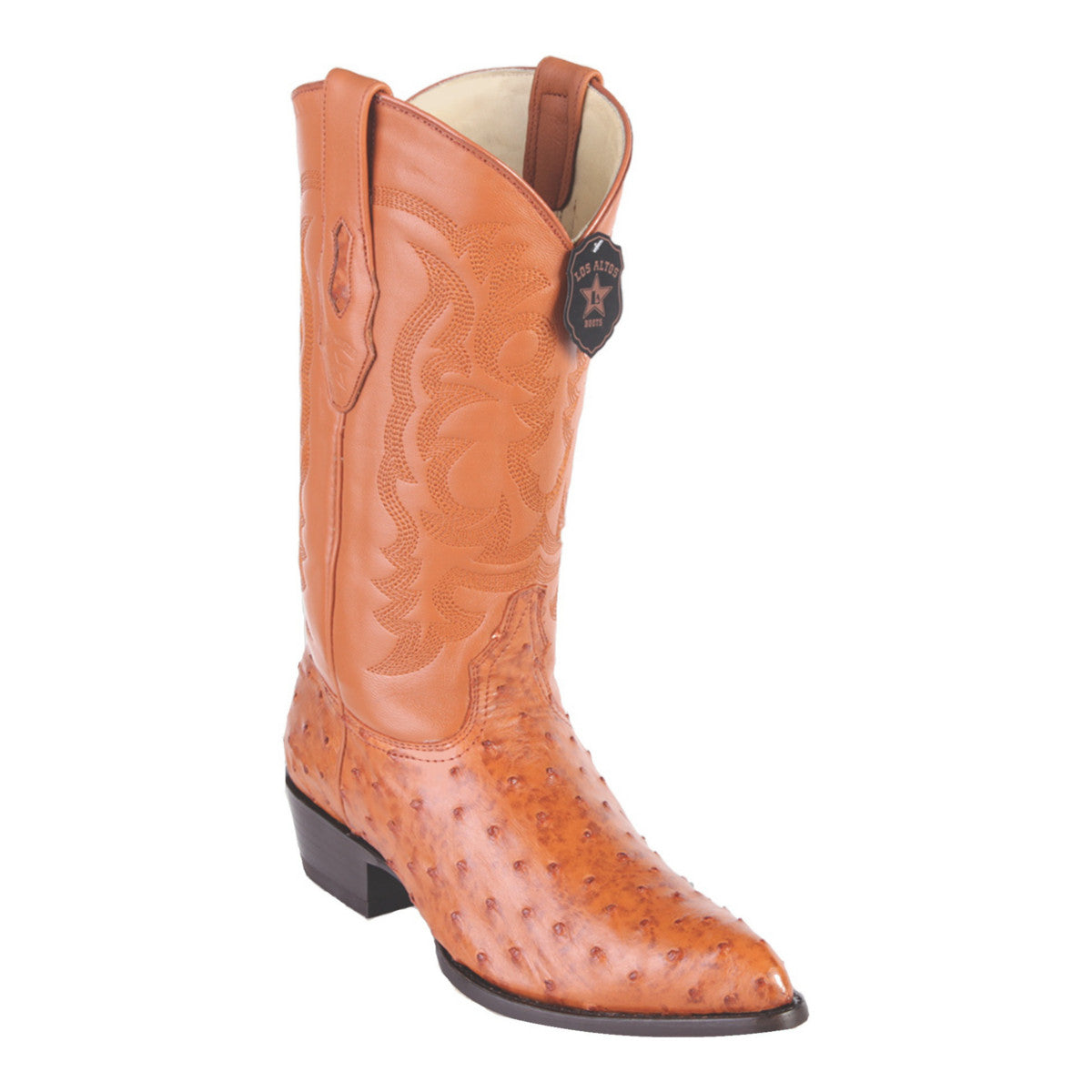 Los Altos Boots J-Toe Ostrich 990351 - Honey