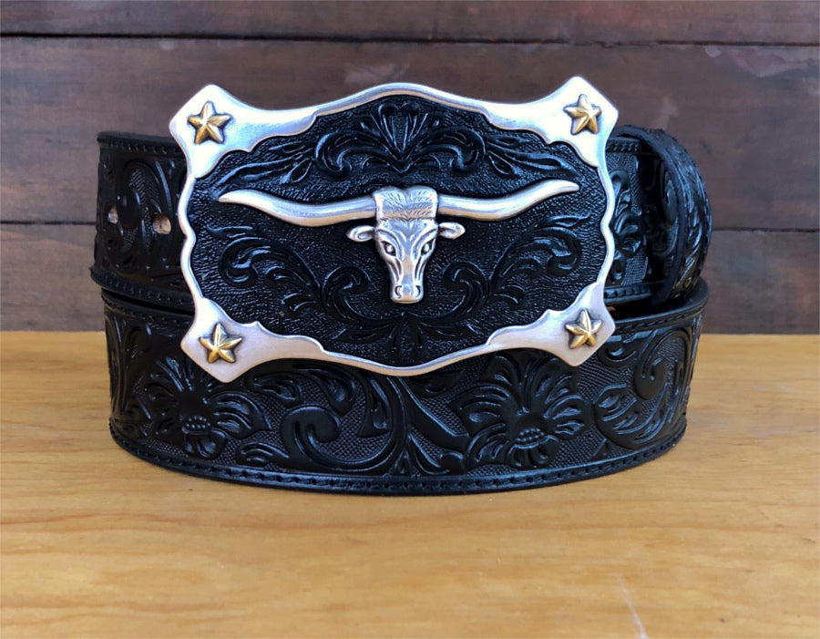 Justin "Longhorn" Men's Belt C11193 - Black