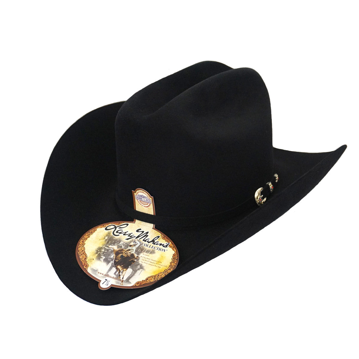Larry Mahan's 6x Real Felt Hat - Black