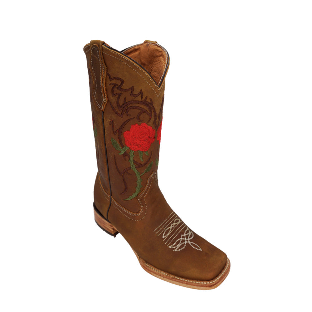 La Sierra Women's Boots 703 Roses - Crazy Tang
