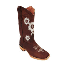 Load image into Gallery viewer, La Sierra Women&#39;s Boots 704 Flowers - Crazy Caoba
