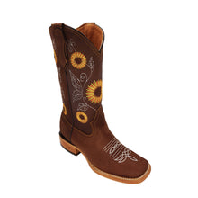 Load image into Gallery viewer, La Sierra Women&#39;s Boots 808 Sunflowers - Crazy Tabaco
