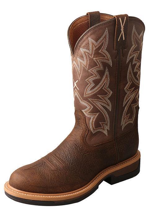 Twisted X MLCA002 12" Western Work Boot - Brown