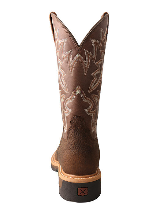 Twisted X MLCA002 12" Western Work Boot - Brown