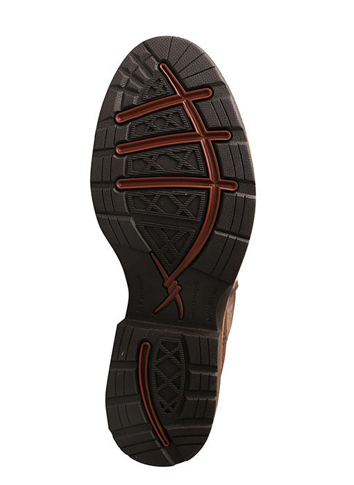 Twisted X MLCA002 12" Western Work Boot - Brown