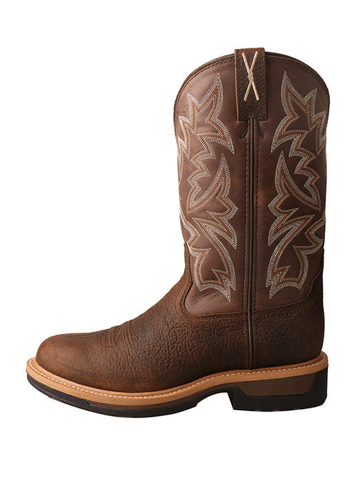 Twisted X MLCA002 12" Western Work Boot - Brown