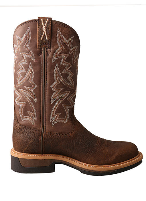 Twisted X MLCA002 12" Western Work Boot - Brown