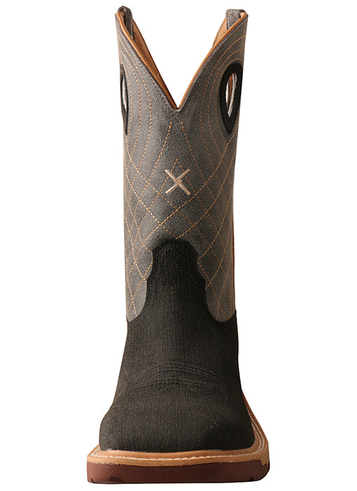 Twisted X MXB0002 12" Western Work Boot - Brown/Grey