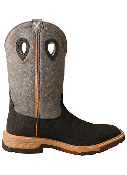 Twisted X MXB0002 12" Western Work Boot - Brown/Grey