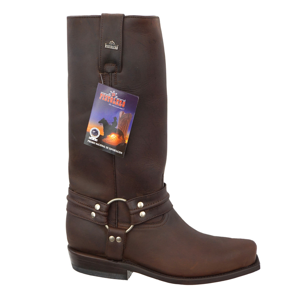 Bota Pistolero T/Puerco Crazy - Cafe