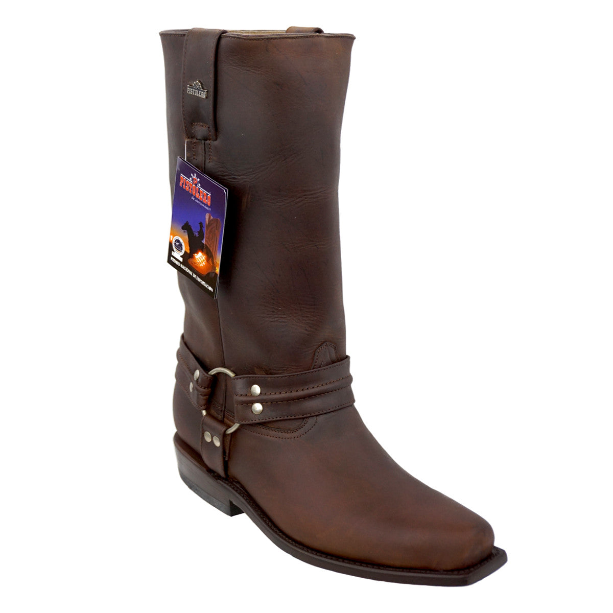 Bota Pistolero T/Puerco Crazy - Cafe