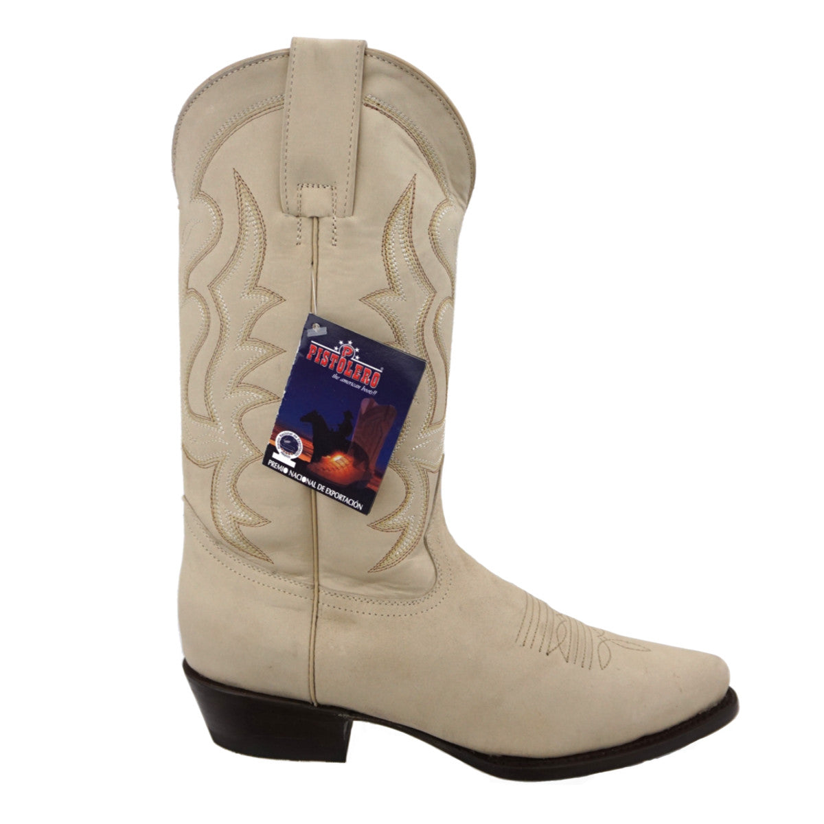 Bota Pistolero Puntal Nobuck - Natural