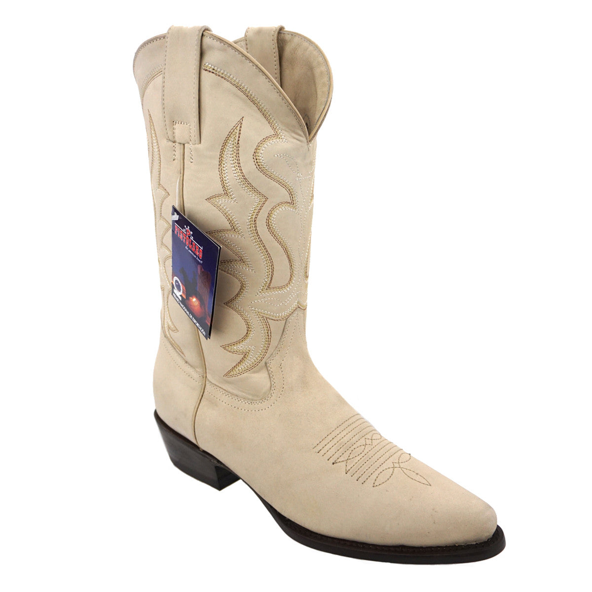 Bota Pistolero Puntal Nobuck - Natural