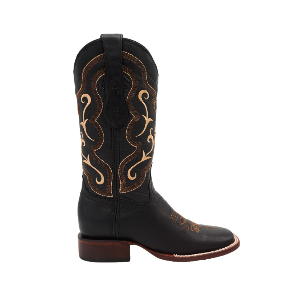 Women's Quincy Wide Square Toe 3225405 - Grasso Black