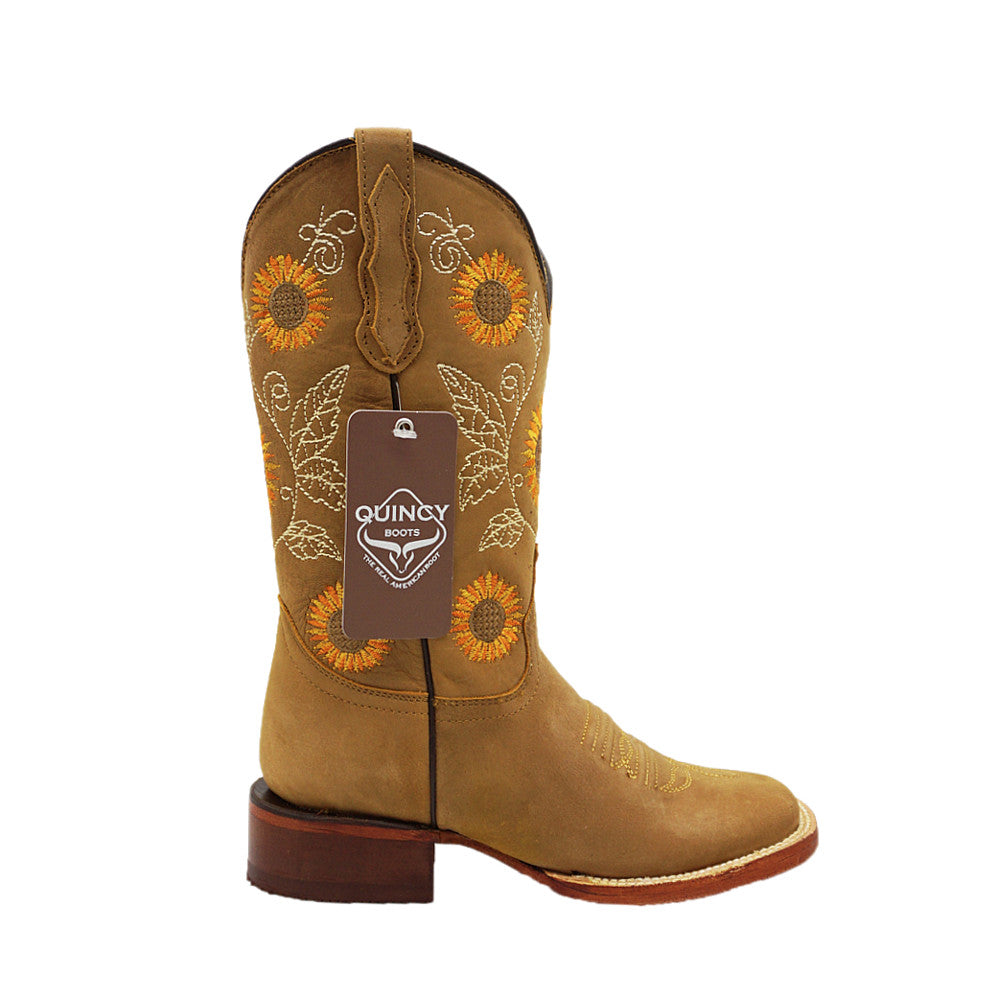 Women's Quincy Wide Square Toe Sunflower 322GA6251 - Honey