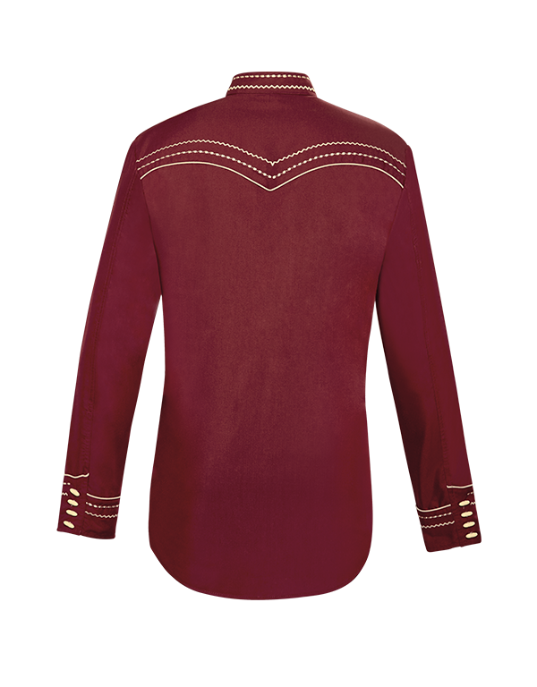 Camisa Charra Ranger's 151CA01 - Wine