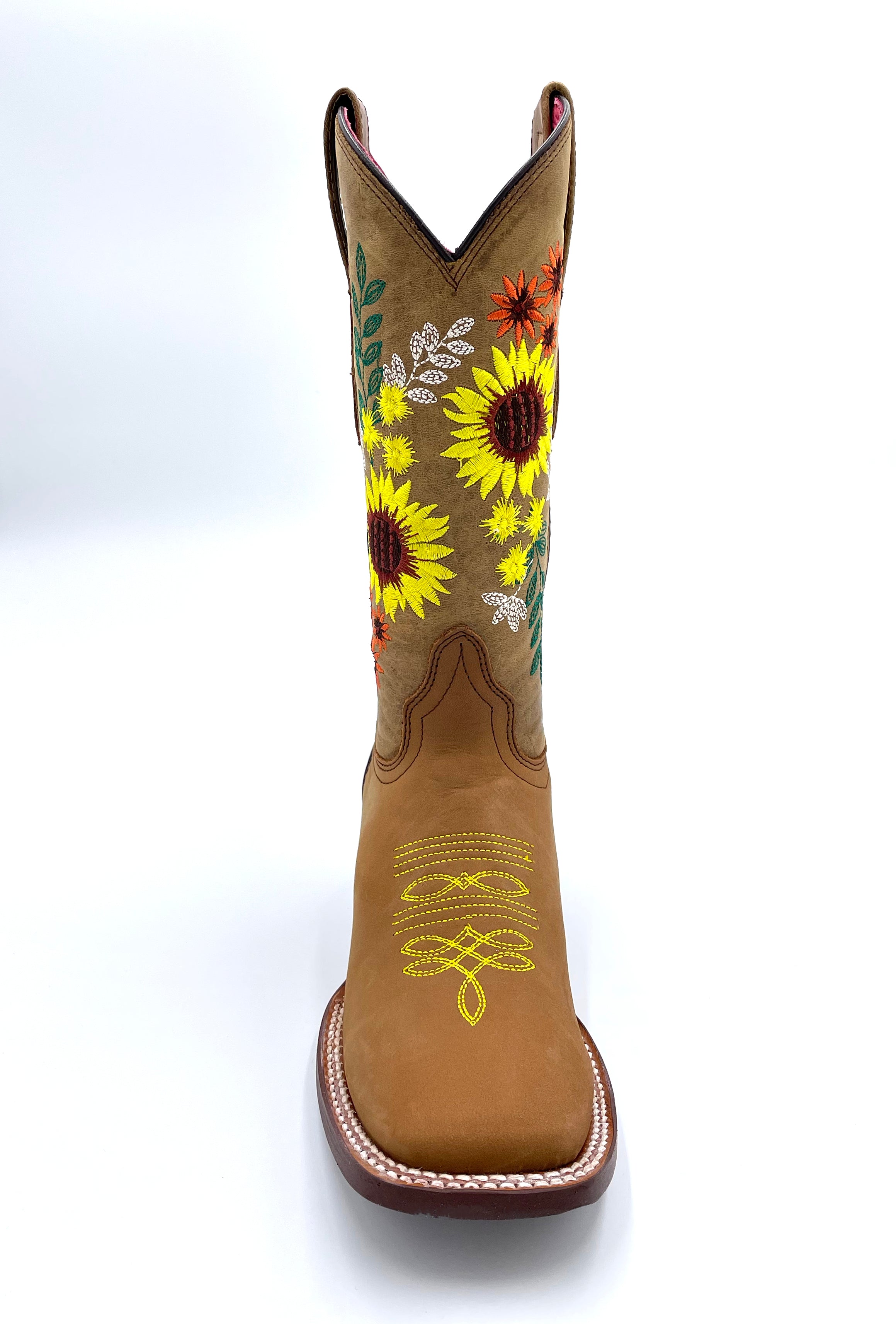 Midwest Women's Square Toe Boot ROS-1037 - Crazy Miel